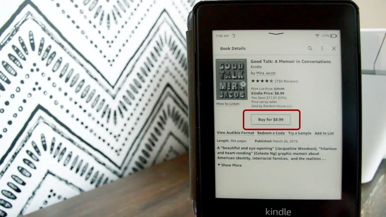 kindle-uten-amazon - one-click